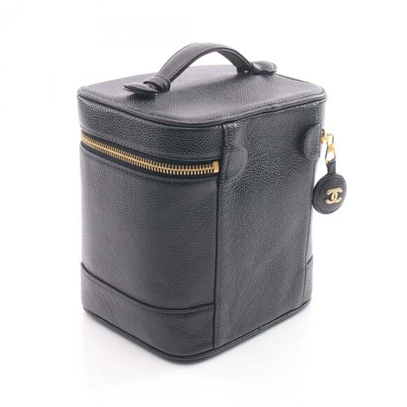 CHANEL Black Leather Logo Bag - Picture 2 of 10